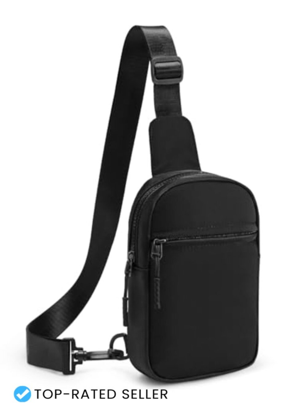Water-Resistant Nylon Sling Bag Crossbody Fanny Pack with Extended Strap
